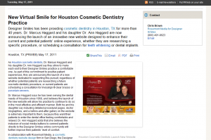 cosmetic, dentistry, dentist, dental, website, design, marketing, houston, TX