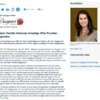 Ann Haggard DDS, Invisalign Elite Provider in Houston, Invisalign, what is Invisalign Elite Provider status?